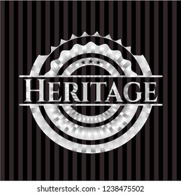 Heritage silver shiny emblem