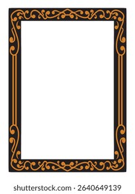 Heritage Simple Ornamental Border Decorative Vector