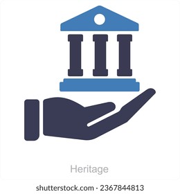 Heritage and succession icon concept