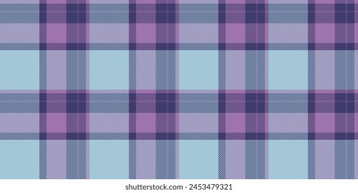 Textura de la herencia sin costuras, escuela tartán textil a cuadros. Fondo de tela de Vector de patrón delicado en color claro e índigo.