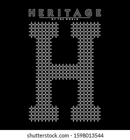 HERITAGE TYPOGRAPHY TEE GRAPHIC DESIGN