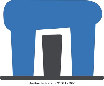 heritage vector glyph color icon