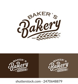 Heritage Wheat Bakery Logo Template