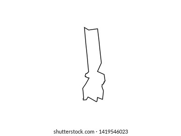 Herkimer county outline map New York region