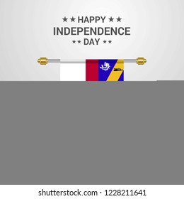 Herm Independence day hanging flag background