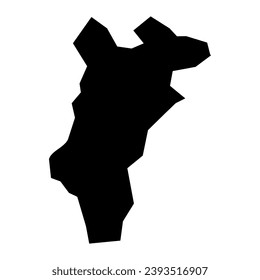 Hermanas Mirabal province map, administrative division of Dominican Republic. Vector illustration.