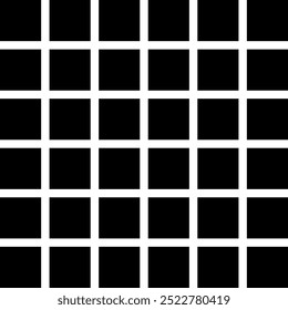 Hermann grid. Vector graphic optical illusion. The lines are white, but intersections on the periphery of the view appear as a black blur