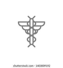 Hermes icon. Element of myphology icon. Thin line icon for website design and development, app development. Premium icon