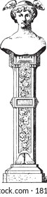Hermes-Statue, aus dem Wörterbuch von Wort und Dingen, 1888.