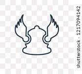 Hermes vector outline icon isolated on transparent background, high quality linear Hermes transparency concept can be used web and mobile