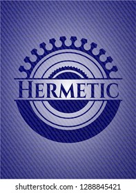 Hermetic with denim texture