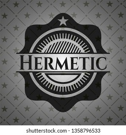 Hermetic realistic dark emblem