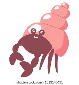 hermit carbvector icon illustration