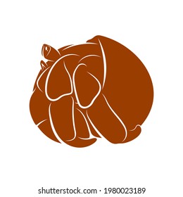 Hermit crab design vector illustration, Creative Hermit crab logo design concept template, symbols icons