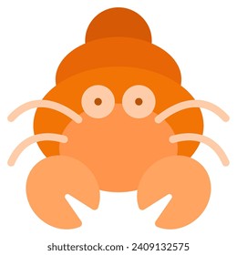 Hermit Crab Icon Illustration for web, app, infographic, etc