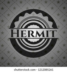 Hermit dark icon or emblem