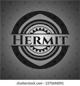 Hermit retro style black emblem