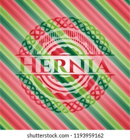 Hernia christmas emblem.