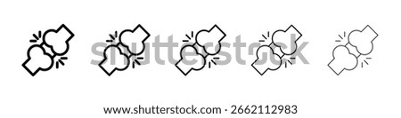 Herniated disc icon filled flat sign concept for web design.