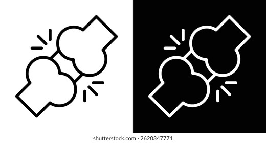 Herniated disc icon vector for web and mobile app. Symbol isolated.