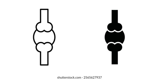 Herniated disc icons in black and white colors