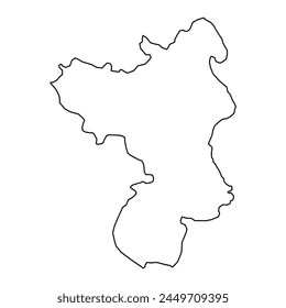 Herning Municipality map, administrative division of Denmark. Vector illustration.