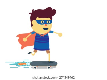 Hero boy playing skateboard
Hero boy moving very fast with playing skateboard it have power booster in imagine