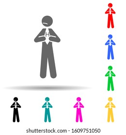 Hero, change multi color style icon. Simple glyph, flat vector of hero icons for ui and ux, website or mobile application
