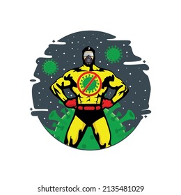 hero character set in vector format 