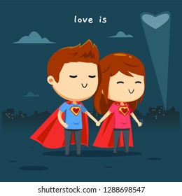the hero couple in the night