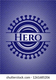 Hero denim background