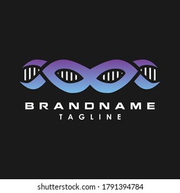 Logotipo de ADN Héroe Concepto creativo