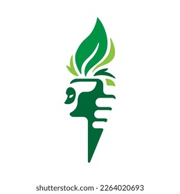 plantilla de diseño del logotipo de la antorcha de fuego