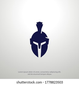 icono del casco de héroe. Ilustración del vector EPS 10.