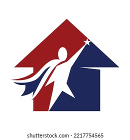 Logo der Hero Housing-Stiftung Symbol Illustration Markenidentität