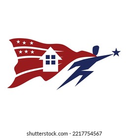 Hero Housing foundation logo Icon Illustration Brand Identity