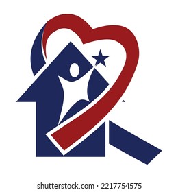 Hero Housing foundation logo Icon Illustration Brand Identity