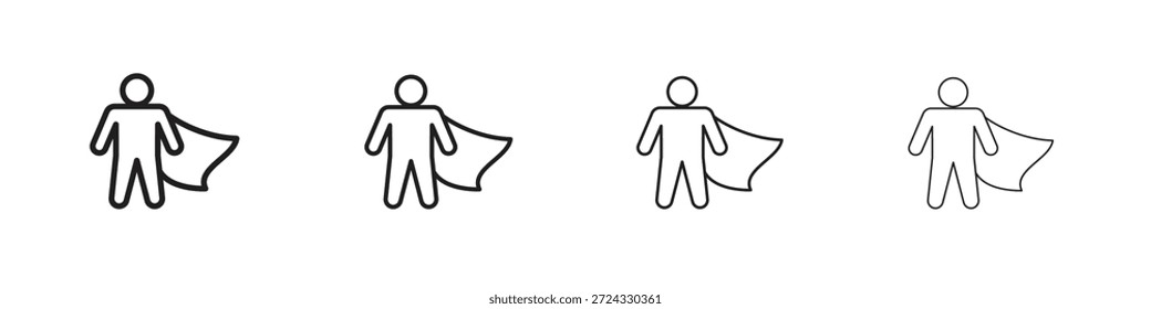 Iconos del héroe para el concepto móvil y el color del Diseño web editables