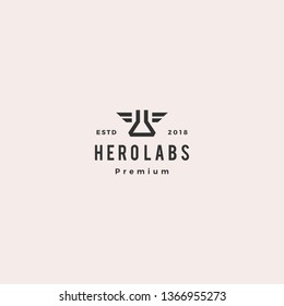 hero labs logo vector icon illustration