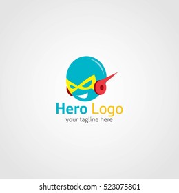 Hero Logo Design template. Vector Illustration