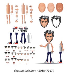 hero man animation character kit