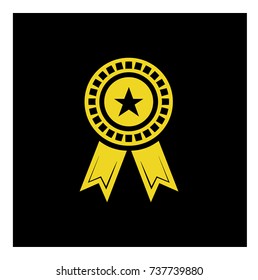 hero medal icon vector