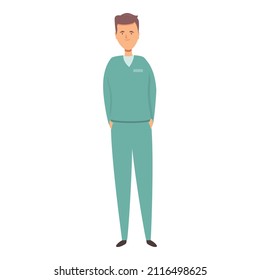 Hero nurse icon cartoon vector. Care health. Day help