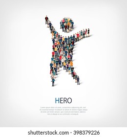 hero people crowd