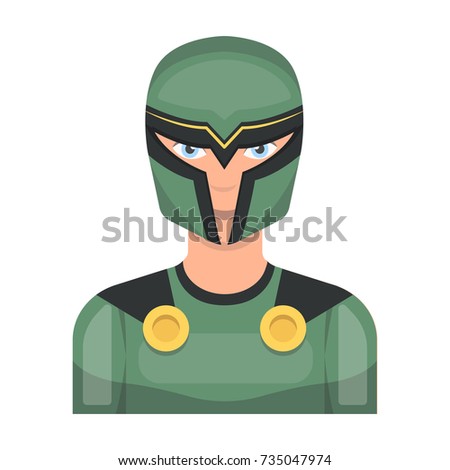hero single icon in flat style. hero vector symbol stock illustration web.