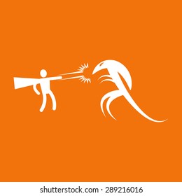 hero superhero flat icon with long shadow. 