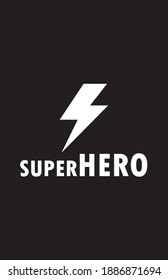HERO Vector Graphic and Print Repeat - Black and White