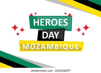 Heroes Day Mozambique background. Vector illustration design.