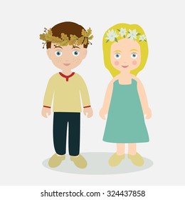 heroes of the fairy tale, brother and sister