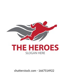 the heroes logo designs simple modern